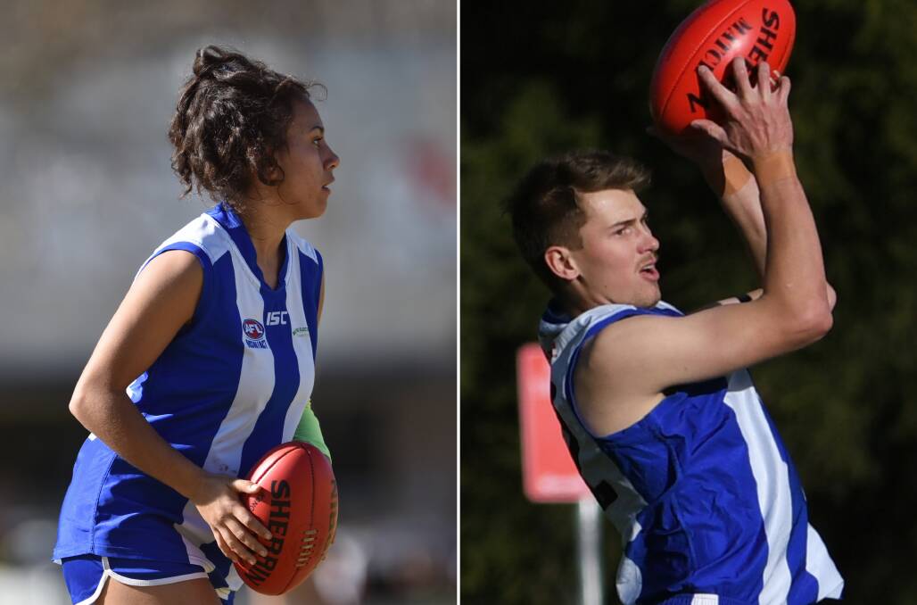 FINALS TIME: The Tamworth Kangaroos will line up in semi-finals against the Tamworth Swans in the men's and women's comps. Photos: Gareth Gardner/Ben Jaffrey