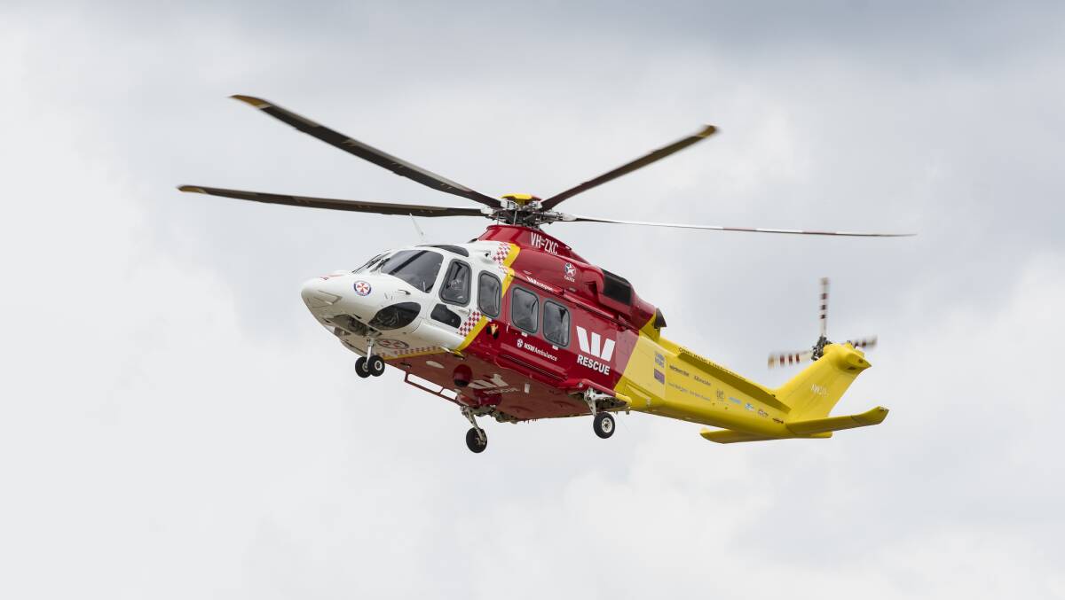 The Westpac Rescue Helicopter was tasked to the accident around 7pm last night.
