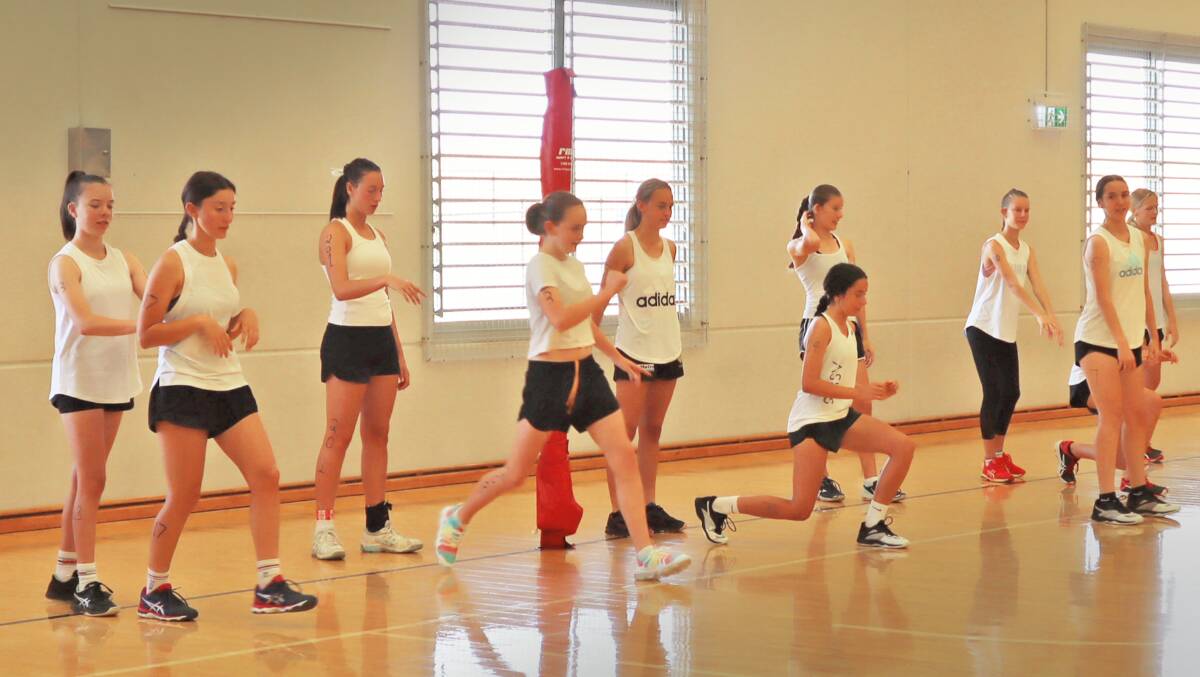 INTO IT: Athletes trialled for the 2021 Glen Innes and District Services Club Netball program on November 22. Photo: Supplied