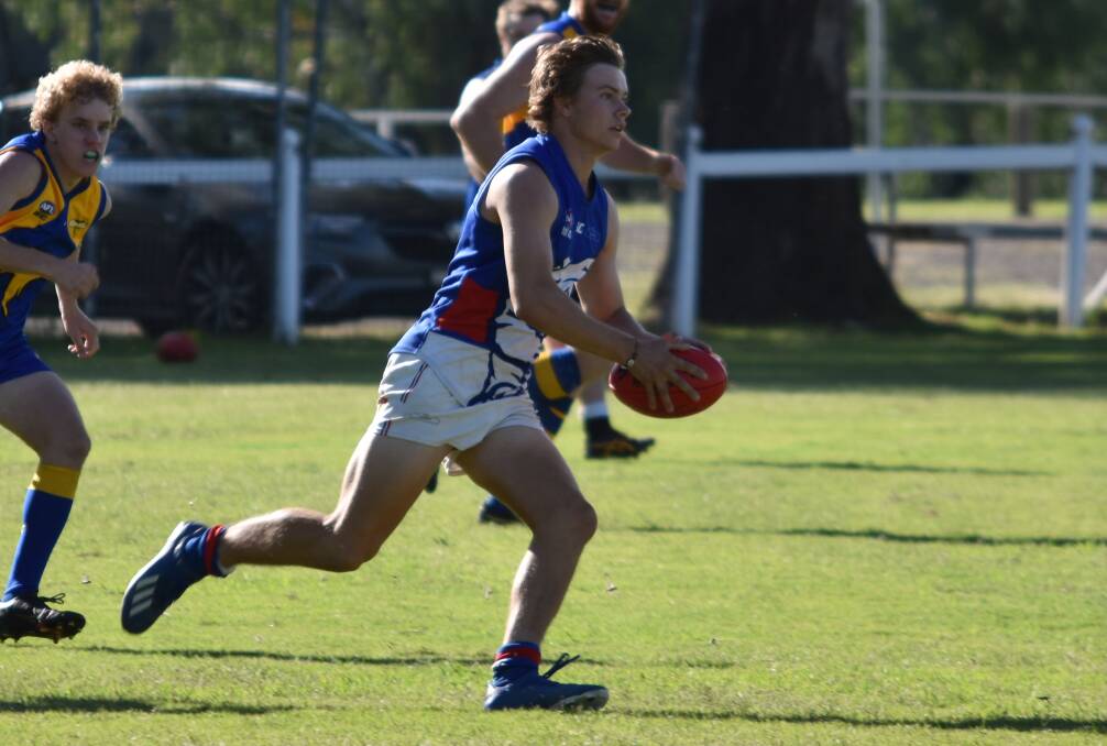 LEADER: Ben Maher, pictured in full flight at the Crossroads Cup, will captain the Bulldogs again in 2021. Photo: Ben Jaffrey
