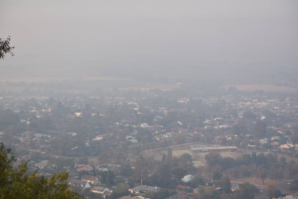 A view of Tamworth from Oxley Lookout this morning.