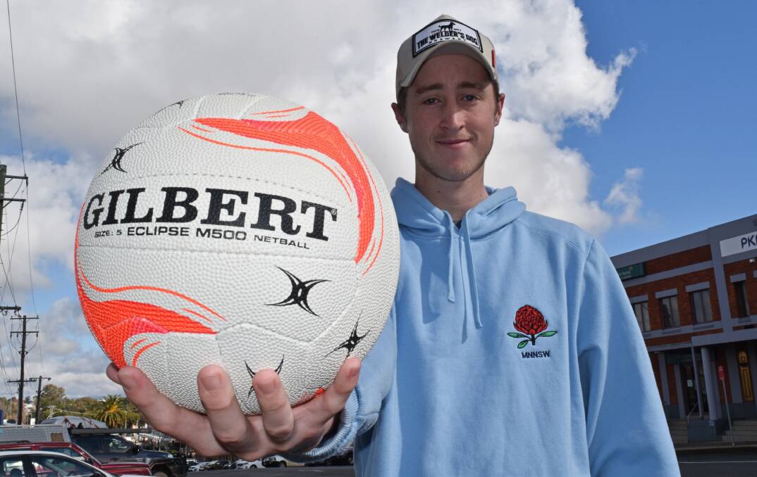 AIMING HIGH: Brody Blackett-Gregg has been busy fundraising to help pay for his trip to New Zealand to represent the Australian under-20 men's netball team. Photo: Ben Jaffrey 