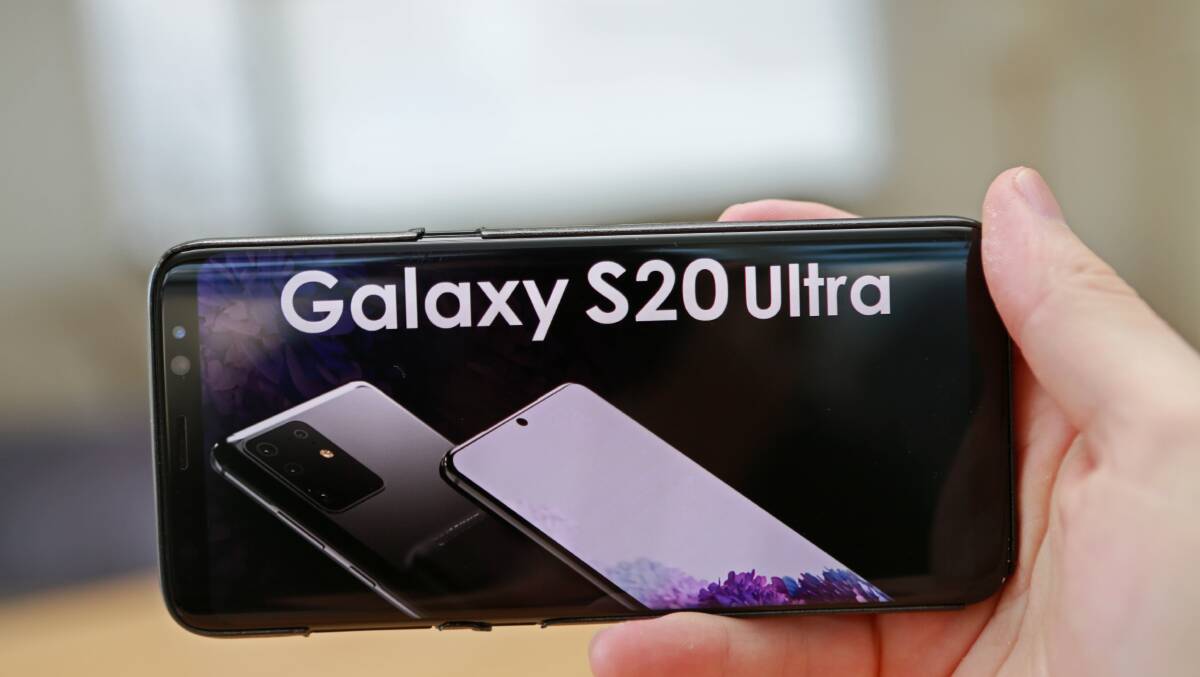 PUSHING ENVELOPE: The Galaxy S20 has a suite of new cameras and 5G connectivity.