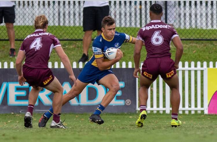 WEAPON: Tamworth's Cody Parry in action for the Eels' Harold Matthews Cup side this season. Photo: Andrew Bateup Photography 