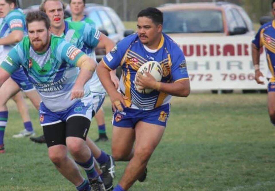 SNAPSHOT IN TIME: Quinlin in action for the Narwan Eels.
