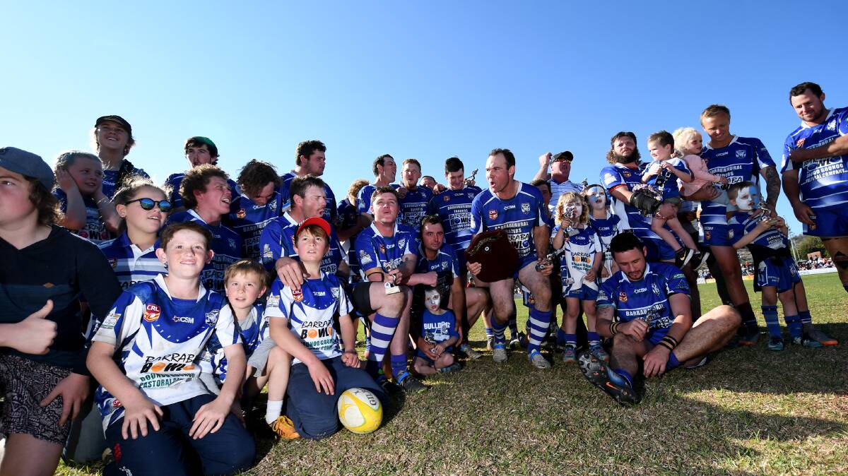 HOW SWEET IT IS: Barraba lost last season's second division grand final, but they would not be denied in 2018. Photo: Gareth Gardner 