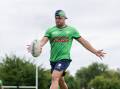 Mitchell Henderson undergoes pre-season training with the Raiders. Picture supplied