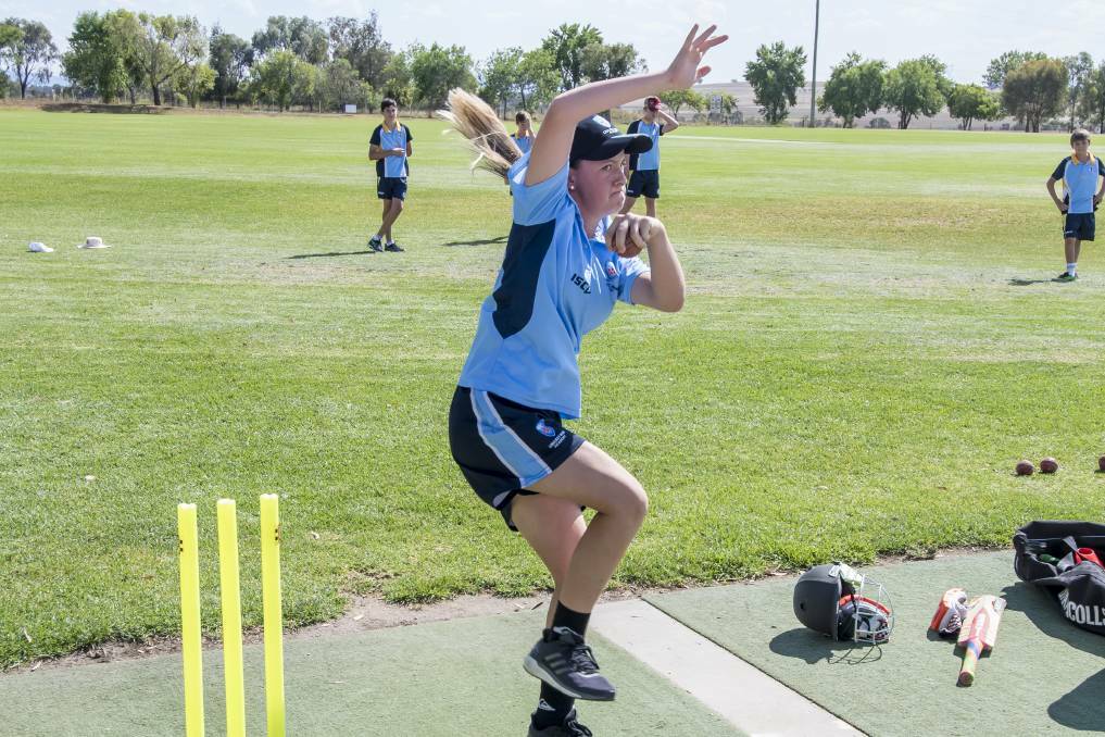 TALENT PLUS: Left-arm spinner Deni Baker is playing for ACT/NSW Country at the under-15 nationals in Canberra. 