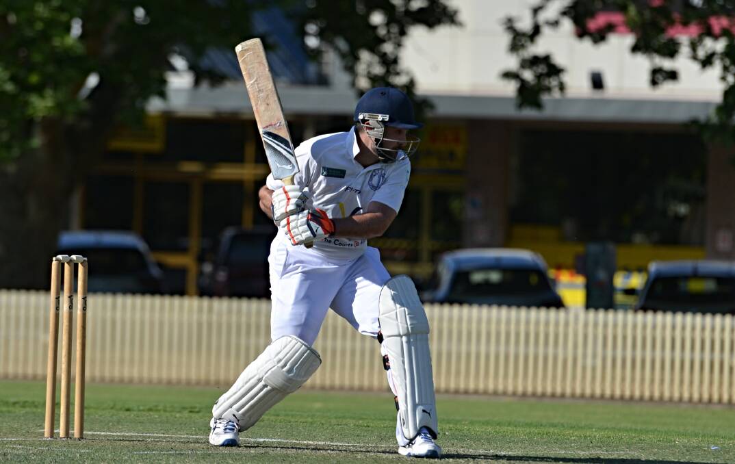 "I found my rhythm a little bit towards the end," Richards says of his innings on Saturday. Picture by Mark Bode 