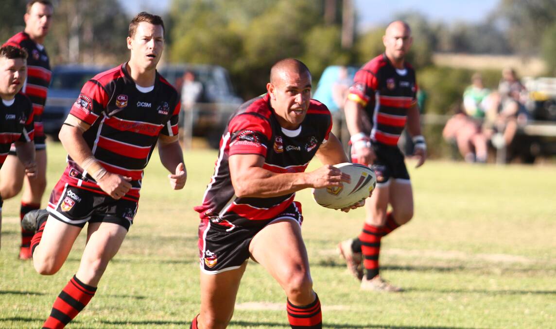 HANDY PICK-UP: Former West Lions standout Chris Hunt scored two tries on debut for Norths. He played centre.