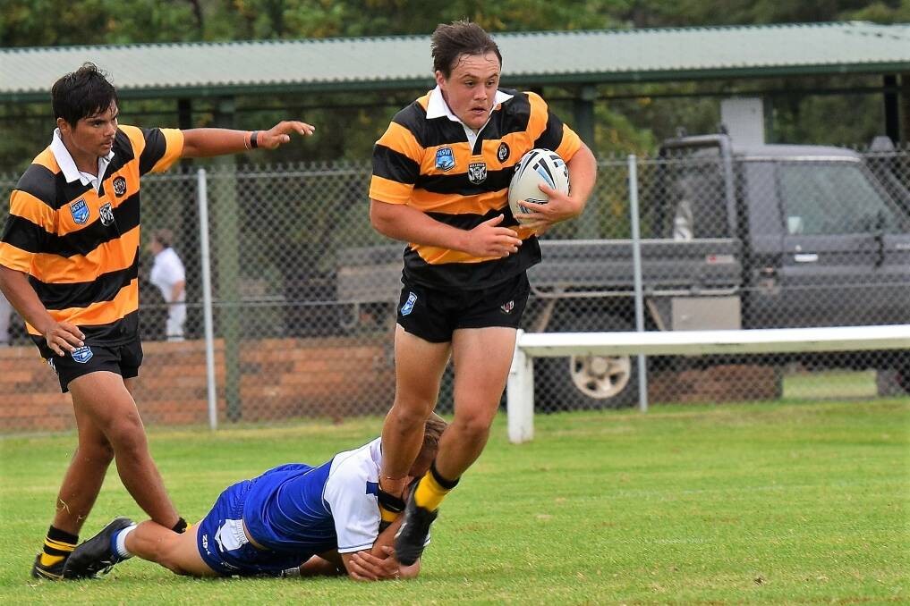 DEEP IMPACT: Tigers under-18 fullback Mitch Henderson will be key to the side's chance against the Northern Rivers Titans in Armidale on Saturday. Photo: Jason Smith 