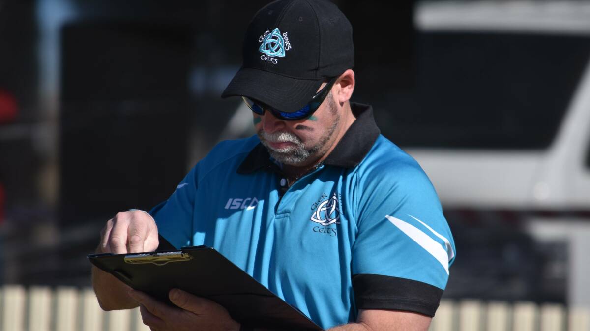 AT THE HELM: Aaron Harvey is once again president and under 14s coach of the Glen Innes Celts.