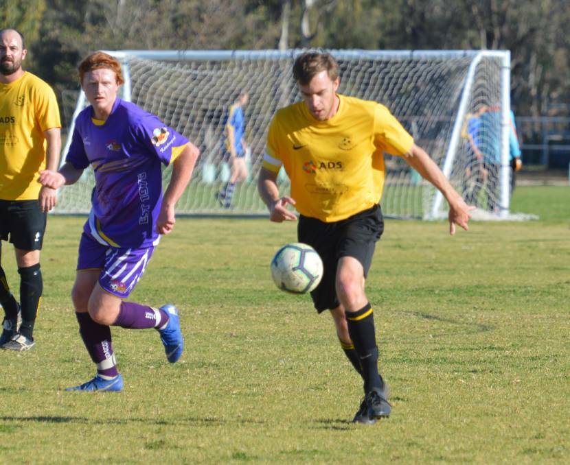CONFIDENCE: Gunnedah FC captain Matt Williams believes that the side will be "quite competitive" in the top flight this season. "We definitely won't get smashed week in, week out," he said.