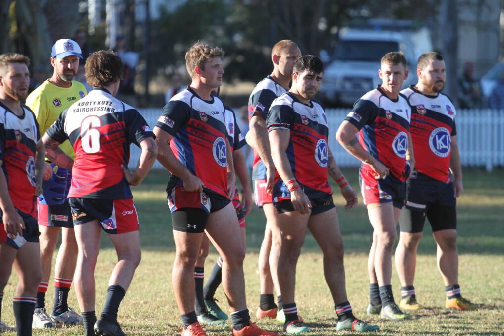 GLUM: The Roosters will soon find out the extent of their injury toll from Sunday's loss to North Tamworth. 