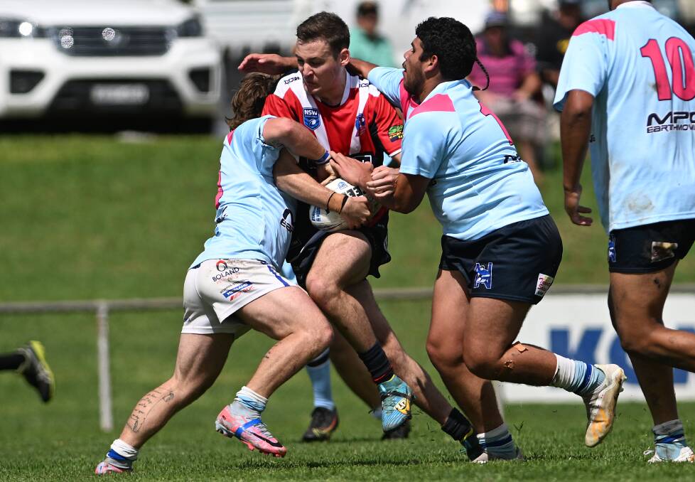 Roosters No. 11 Liam Hatch bagged three tries. Picture by Gareth Gardner