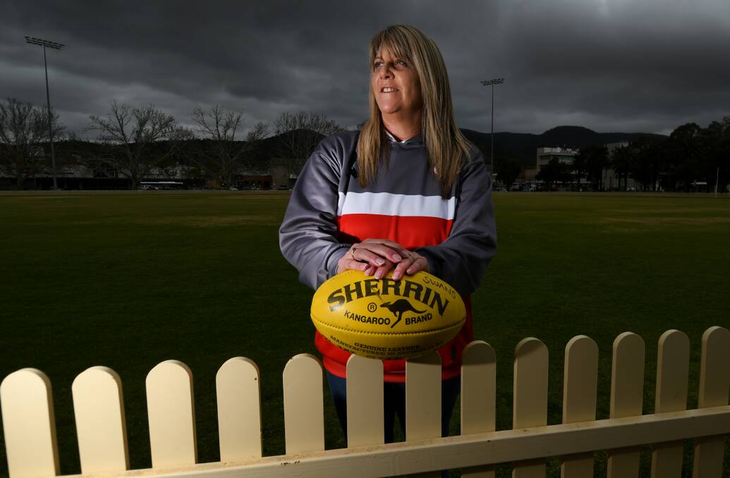 MOMMA NATH: Nathalie Joice is the force of nature who drove the formation of the Tamworth Swans women. Photo: Gareth Gardner 