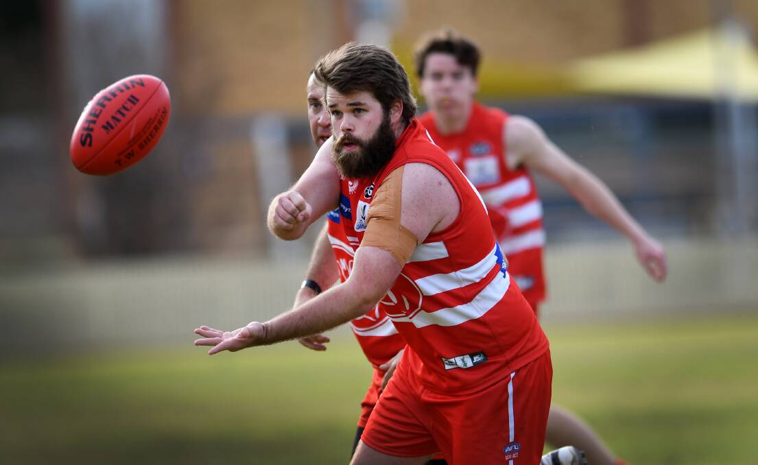 AUSPICIOUS: Swans coach Paul Kelly says debutant Ben Jaffrey was the side's best player in a 39-point win over the Kangaroos. Photo: Gareth Gardner.