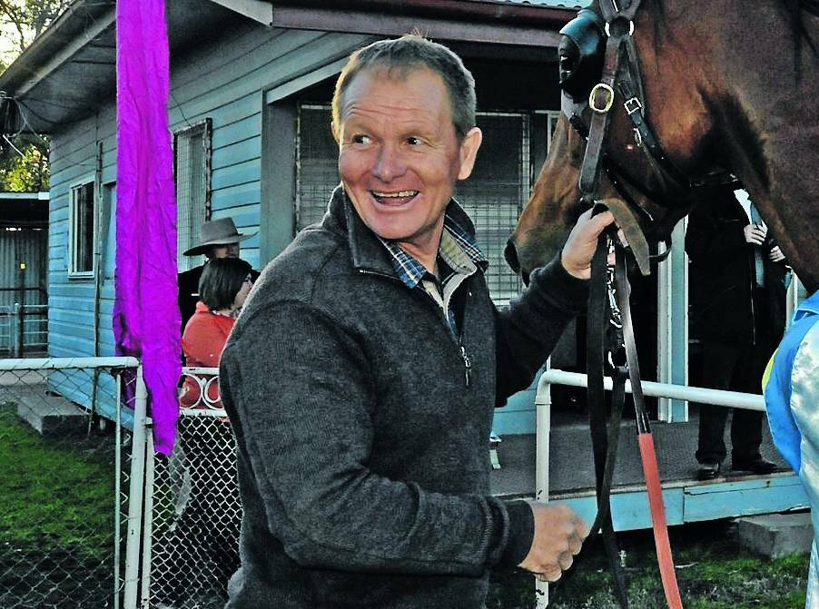 ATTACK, ATTACK!: Peter Sinclair will have 12 runners at Friday's eight-race TAB meeting at Moree, his home track.