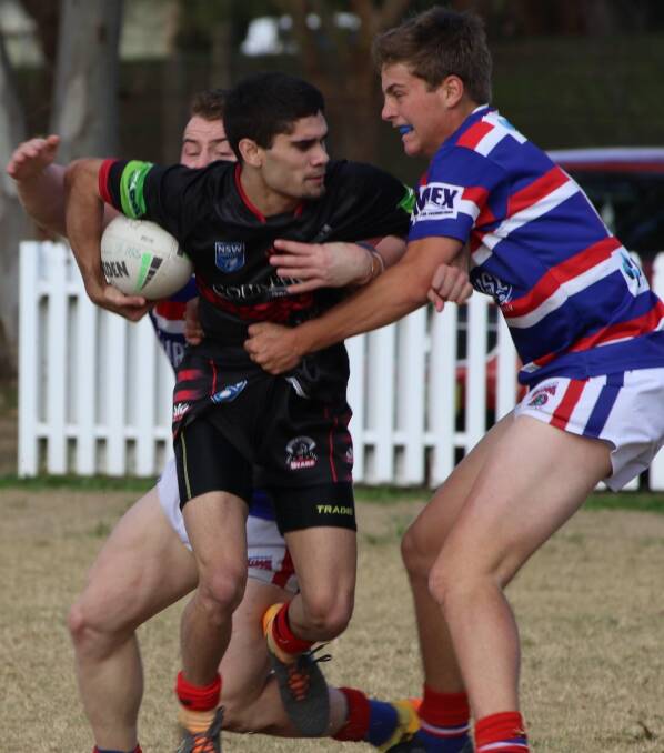 Roberts in action in a recent win over Gunnedah. Photo by Judy McManus
