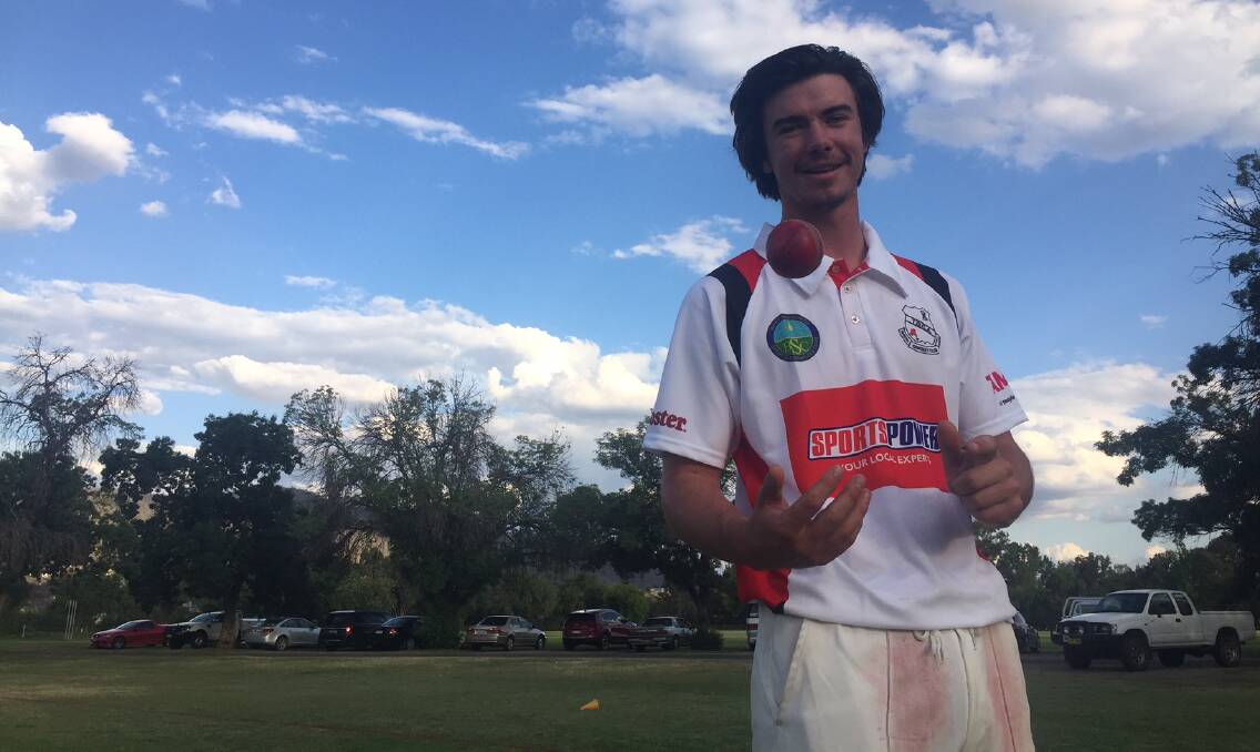 TAIL UP: Norths quick Jai Tasker tore through the Bulls' batting line-up on Saturday, in what has been a successful transition from Inverell to Tamworth cricket for him this season.