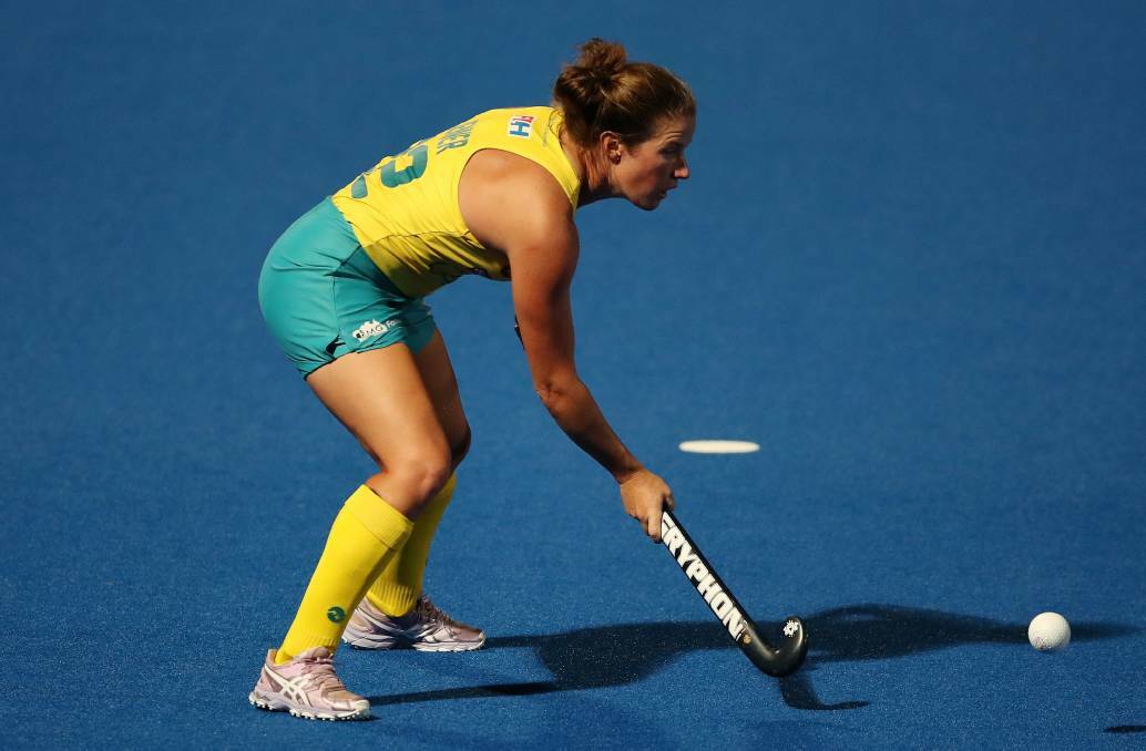 BEAST WITHIN: "She might seem quiet and in the background, but that is not Kate on the field," says Hockeyroos head coach Katrina Powell. Photo: Hockey Australia