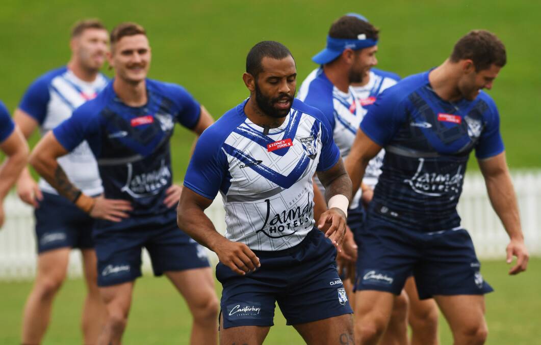 CAMP TIME: Addo-Carr trains at Scully Park on Thursday. Photo: Gareth Gardner