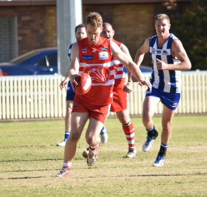 BLOW: Swans coach Paul Kelly has lamented the loss of Ross Fraser for Saturday's clash against Moree.