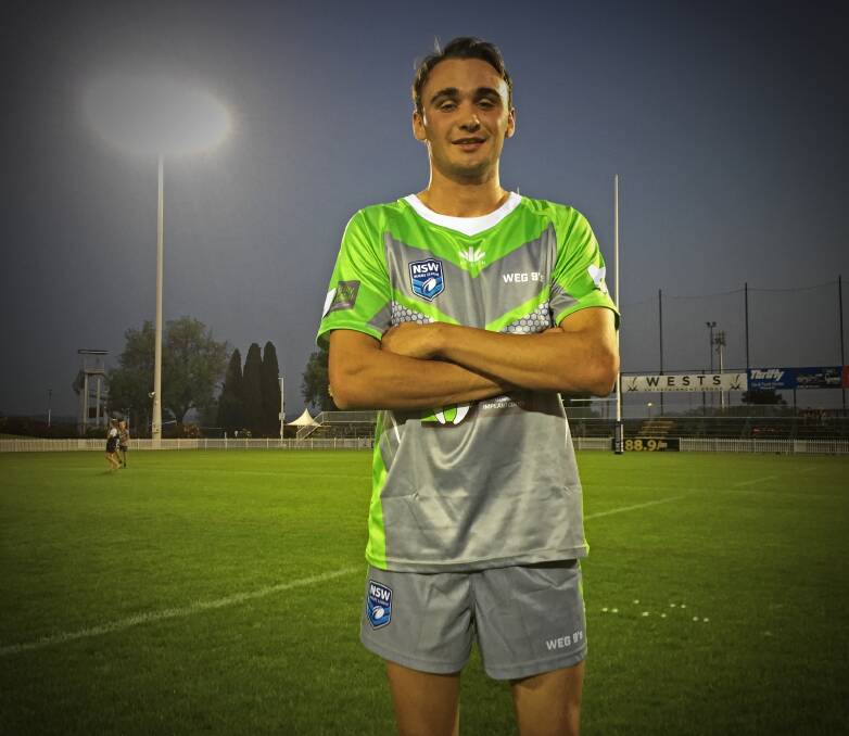 HUMAN HIGHLIGHT REEL: Trent Taylor impressed in round one of the Wests Entertainment Group 9s at Scully Park on Saturday night. 
