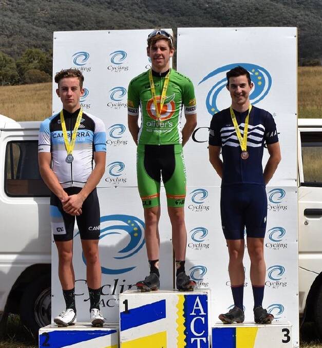 TOP SPOT: Conway after winning the ACT under-23 road race title this year. 