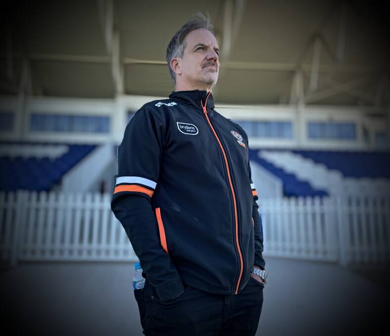 SECOND HOME: Wests Tigers chief executive Justin Pascoe at Scully Park on Thursday. Photo: Mark Bode