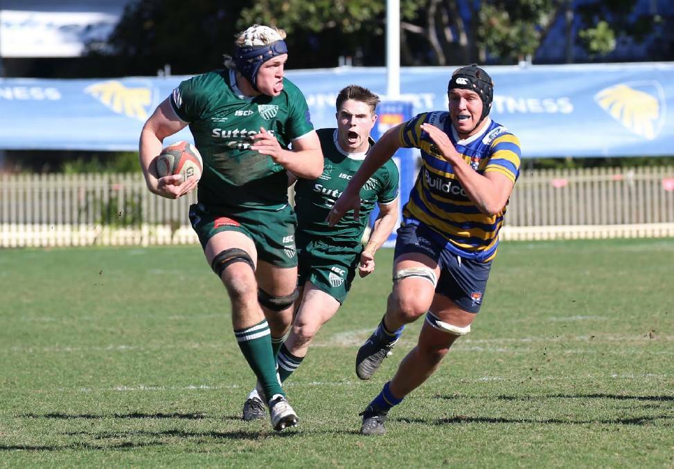 Watts goes for a gallop for the Galloping Greens. Picture supplied