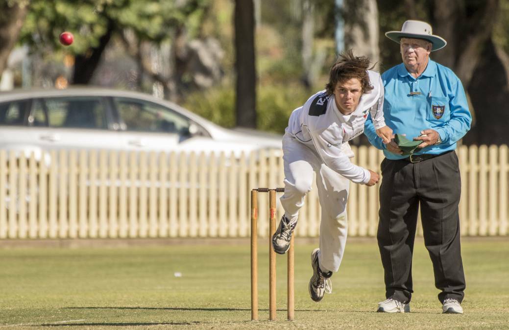 GUNG-HO: Bective East teen Lachie Barton is doing less of this as he looks to take his batting to another level.