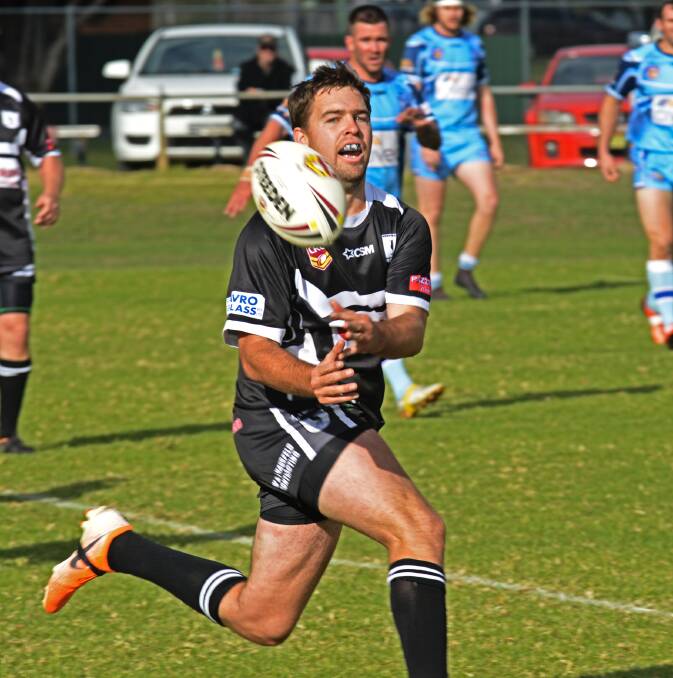 EYE OF THE TIGER: Magpies co-captain Cody Tickle looks to spark a raid. Photo: Mark Bode