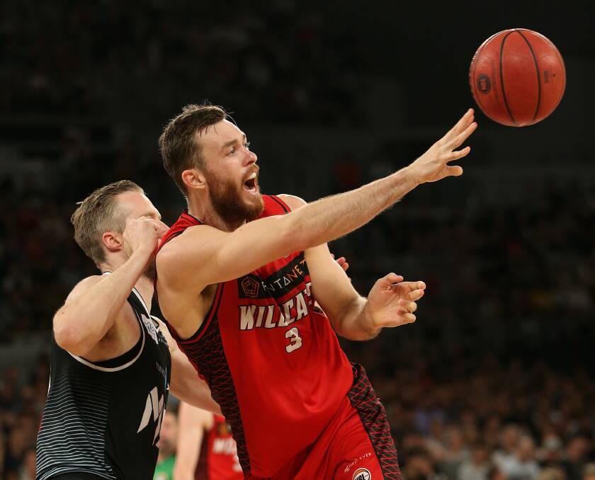 MR CONSISTENT: Nick Kay has a solid game on a losing Wildcats side in Game 2 of the grand final series against Melbourne United. AAP Image/Hamish Blair
