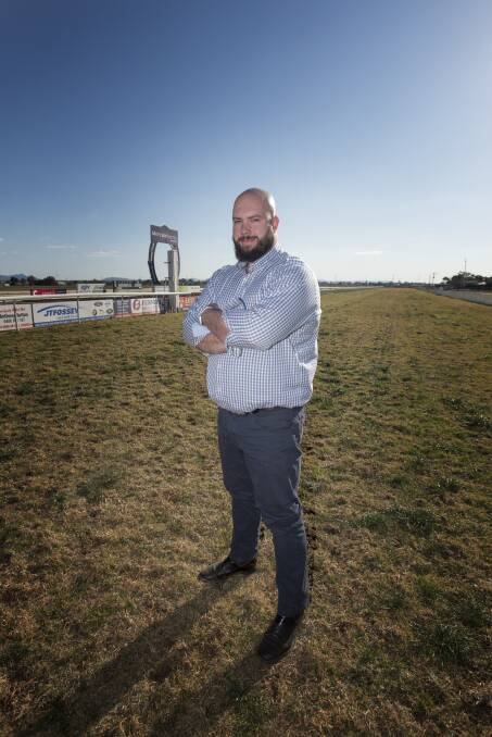 GRIM: Tamworth Jockey Club general manager Mitchell Shaw says the track has suffered due to "climatic conditions". Photo: Peter Hardin