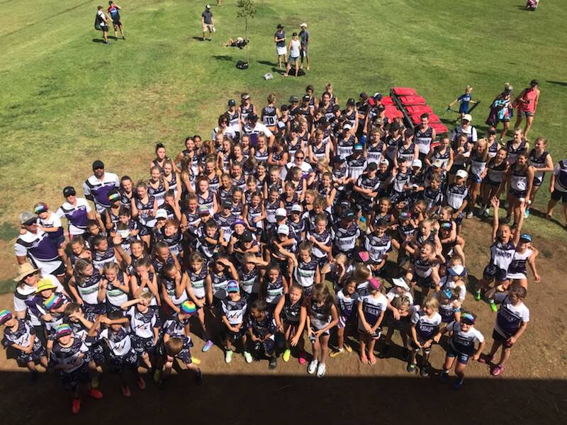 IMPRESSIVE: Tamworth's oztag teams gather ahead of the junior state cup in Coffs Harbour. Photo: Peter Hardin 