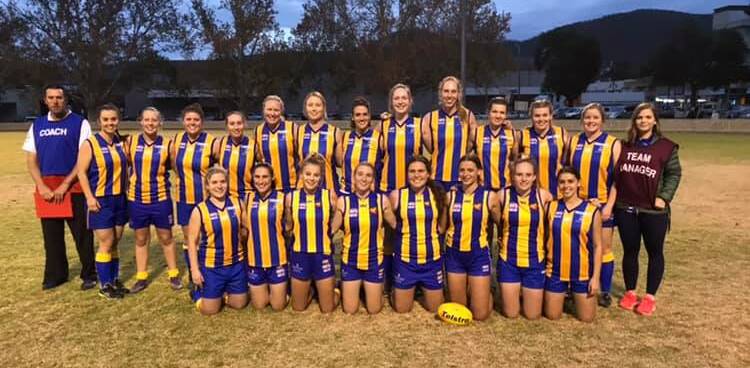 POSTERITY: The North West women's side prior to their clash against North Coast at No 1 Oval on Saturday night. Photo: Facebook