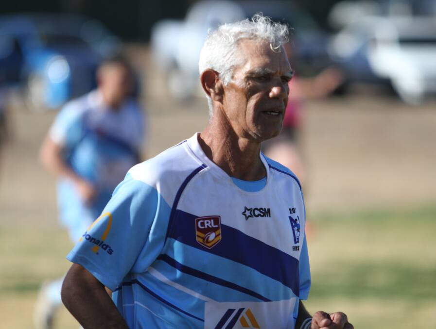 VINTAGE: Winger Troy Ward has played the past three matches for Narrabri due to a player shortage.