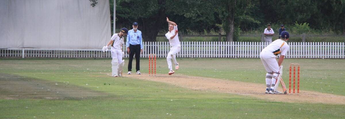 GRUNT FACTORY: Christen Taylor bends the back for The Armidale School against St Philip's. Photo: Supplied
