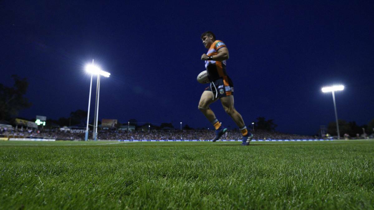 COUNTRY BOUND: The Tigers will play in Tamworth for the third time in four years in 2021. Photo: Gareth Gardner 