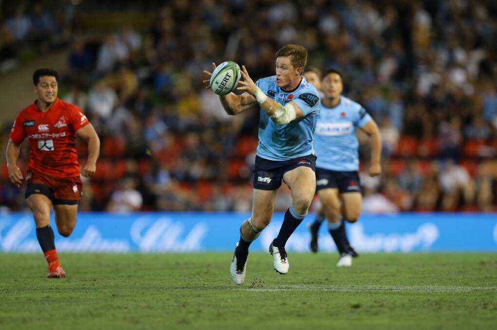 BLUE WAVE: Glen Innes export Alex Newsome's Waratahs will play a Super Rugby match at Scully Park next season. Photo: Jonathan Carroll