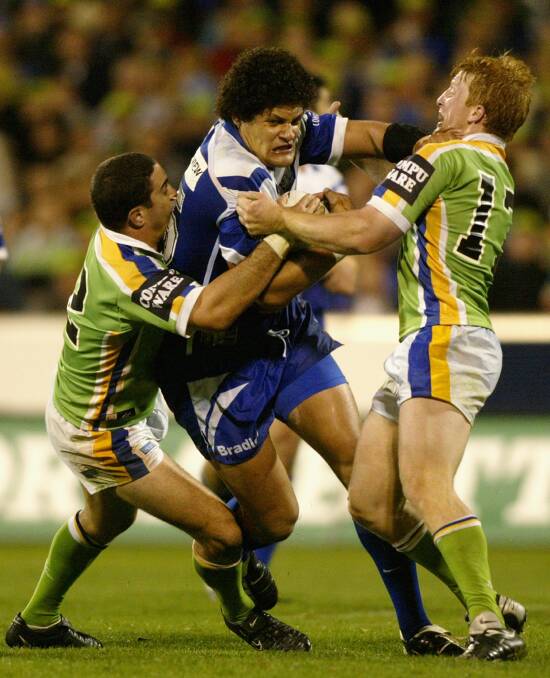 Willie Mason is sure to be a crowd-pleaser playing for the Bulldogs at the Legends of League tournament. Photo: AP