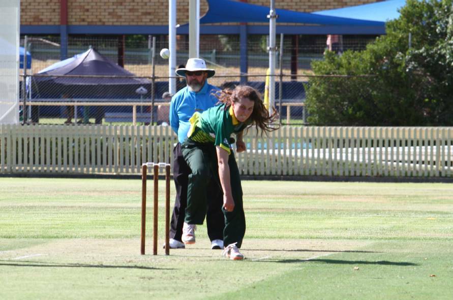 TEEN SPEED: Jessica makes her first-grade debut, at No 1 Oval.