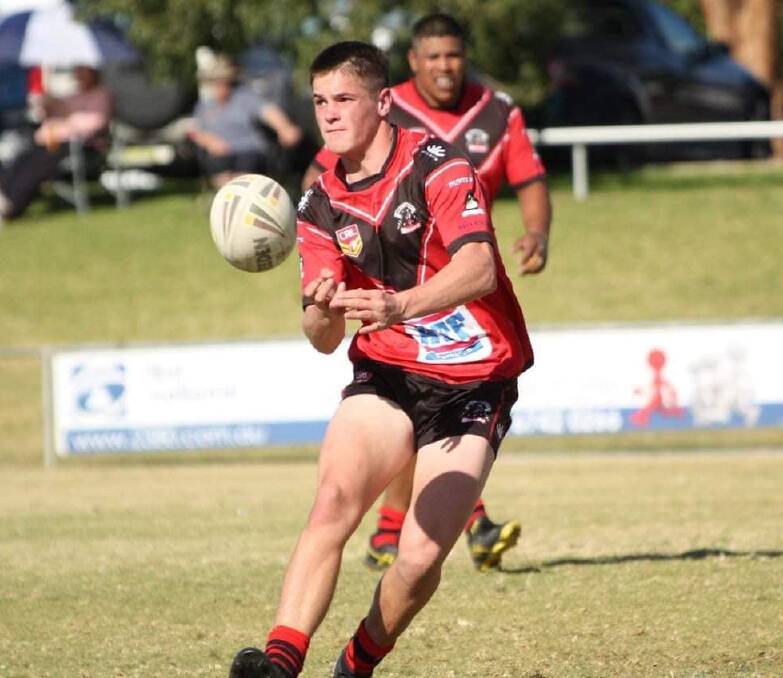 FLASHBACK: Kobe Bone in action for the North Tamworth Bears under-18 side in 2019. Photo: Judy McManus