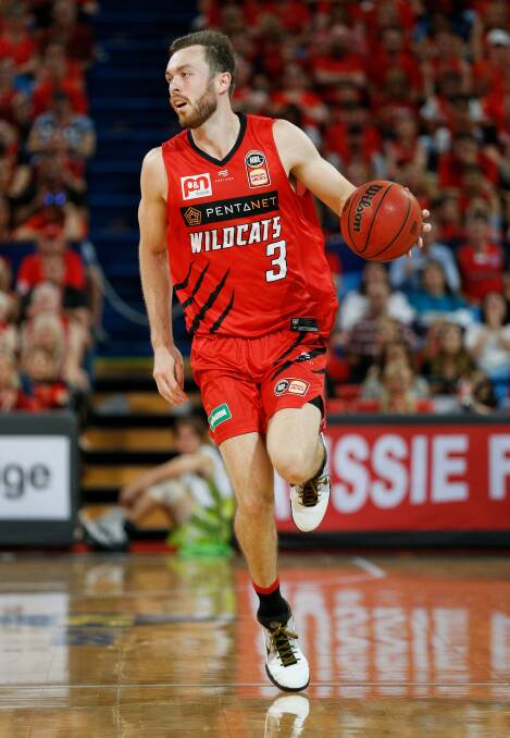 ALL SQUARE: Nick Kay has scored 17 points in the Wildcats' loss to the Kings in game two of the grand final series. Photo: Perth Wildcats 
