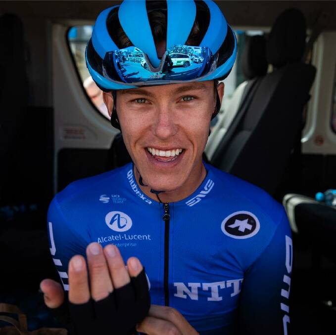 'POSITIVE COMMENTS': Sunderland says he "definitely feels satisfied" by his Giro d'Italia showing. Photo: facebook