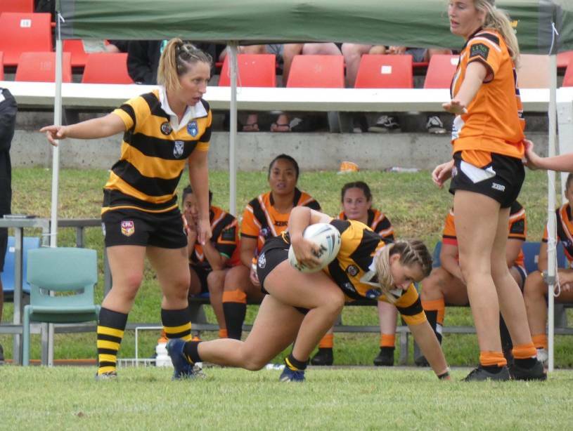 STANDOUT: Tigers rake Sarah Stewart was one of the side's best in a disappointing loss.
