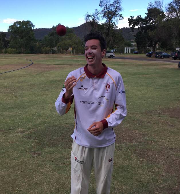 STOKED: When it comes to cricket, Brennan has a lot to smile about.
