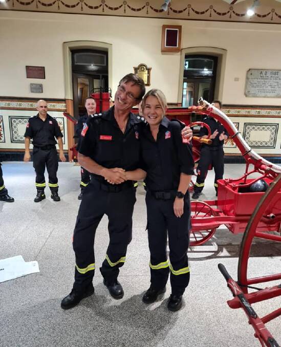 BIG DAY: McDonald becomes a qualified firefighter. Photo: Caitlin McCarthy