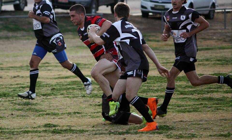 LEFT-EDGE THREAT: Zac Nigro is loving his footy again after joining the Bears from the Robins this season. Photo: North Tamworth Facebook